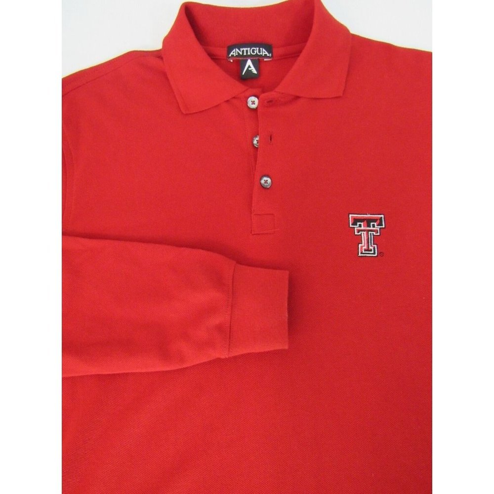 Antigua Texas Tech Rugby Cotton Style Shirt Size M NEW